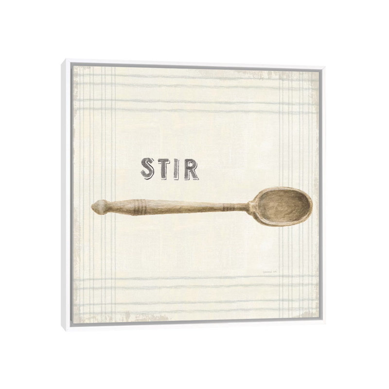 "Cuisine" par Danhui nai, impression d’art graphique, Toile blanche encadrée, Pas de tapis, H 26 po x l 26 po x P 1,5 po