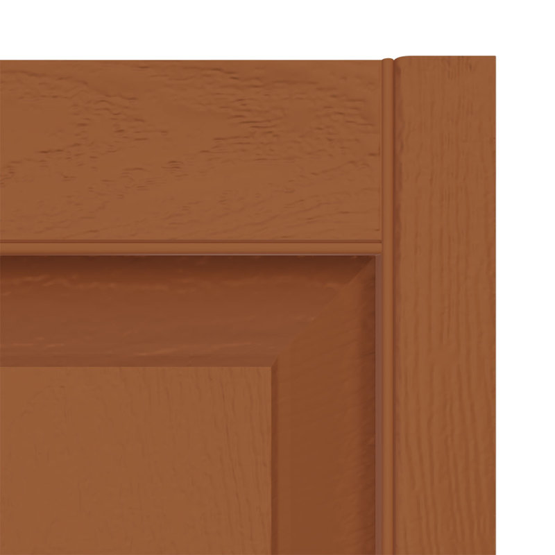 Builders Edge, deux panneaux égaux standards, volet à panneau surélevé simple, 14 ¾ po, 47 po, Cèdre traité