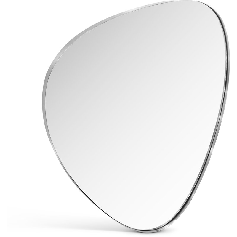 Mirsha Mirror, 30" x 23", Brushed Silver