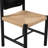 Arlette Mid-Century Modern Dining Chairs With Rope Woven Seats And Wood Frame