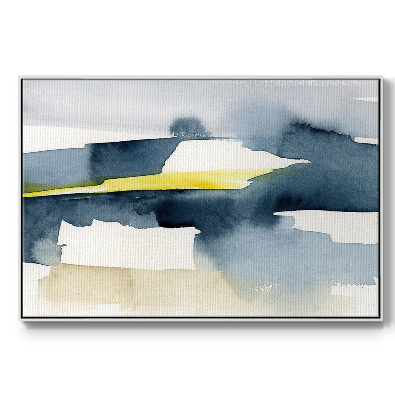 «Peeking Sunshine I», reproduction d'art sur toile, H 17 po x l 25 po x P 2 po, Blanc
