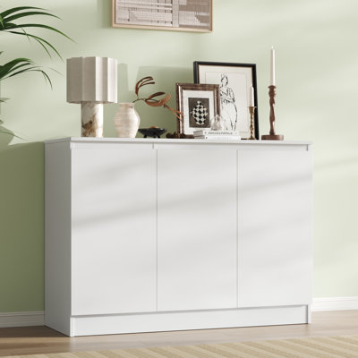 Buffet Storage Cabinet With 3 Door, 43" W Coffee Bar Cabinet, Kitchen Buffet Sideboard For Living Room, Kitchen