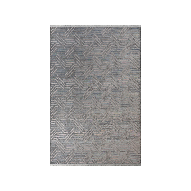 Amiliya Solid Colour Chenille Area Rug, Rectangle 203.2 x 254cm