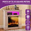 Russel Lark Manor 2000W Electric Fireplace with LED Storage Shelf-479935852