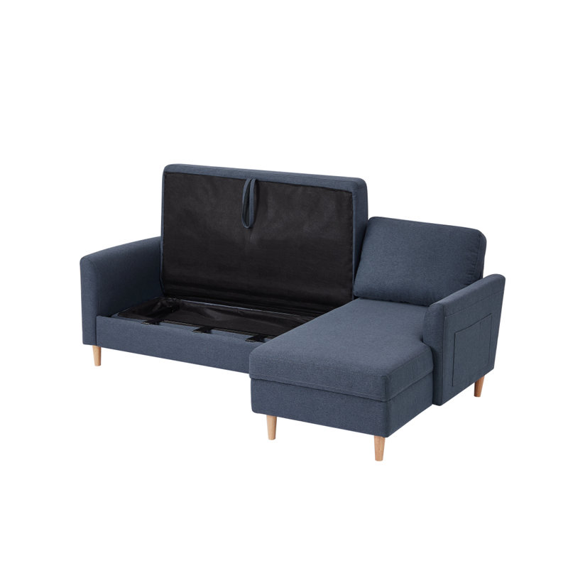 Felan Modern Sofa Adjustable L-Shaped Sofa Bed With Chaise -Grey, Upholstered Fabric Sleeper Sectional Sofa With Chaise Craftsmanship Fashion Sofa Set
