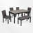 Farmhouse 6 Piece Dining Set Kitchen Table Set With Bench,,dining room set,dinning table set-108987860