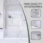 60 po X P 75 po H Double porte de douche coulissante sans cadre-108925403