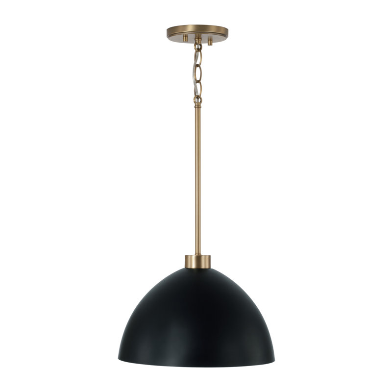 Ross 1 - Light Dome Pendant, Black