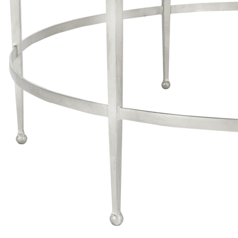 Edmund Cocktail Table, Antique Silver Gilt