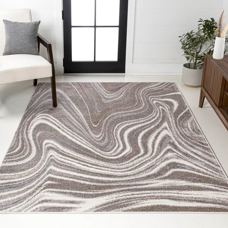 Tapis brun / crème Raghidah, Rectangle 4 pi x 6 pi