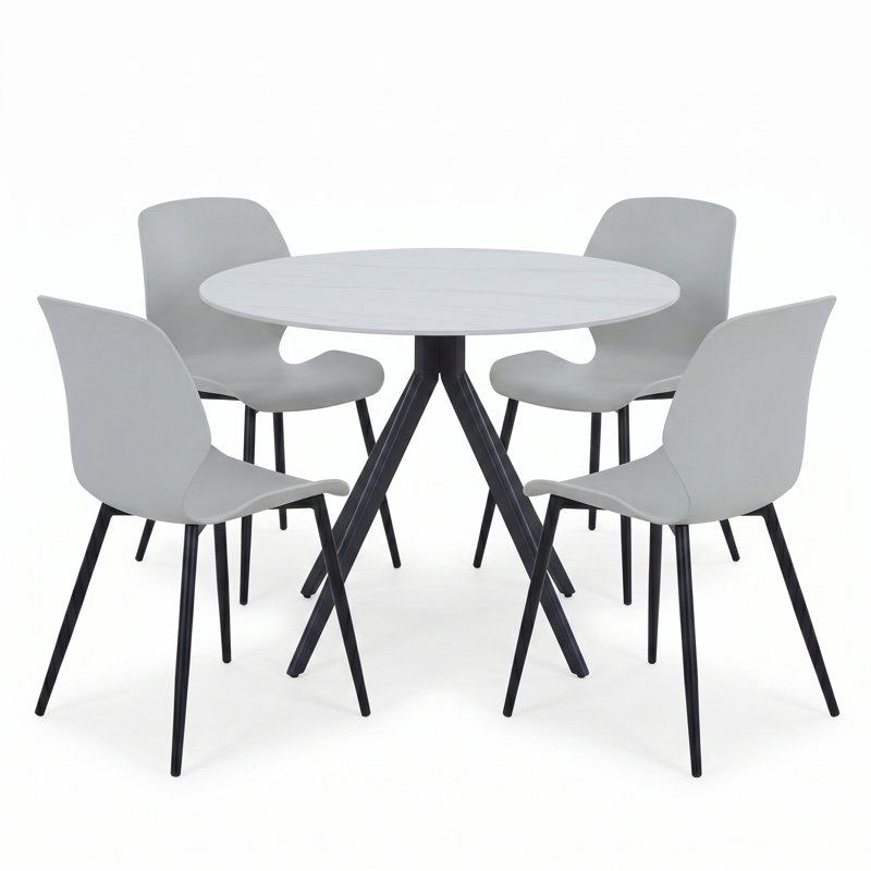 Westcreek Dining Set, Grey, Sintered Stone