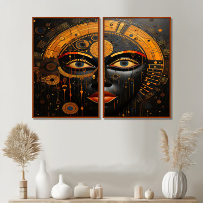 Art mural tribal africain