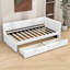 Lit de jour rembourré avec matelassage horizontal et deux tiroirs de rangement Cann-448687569