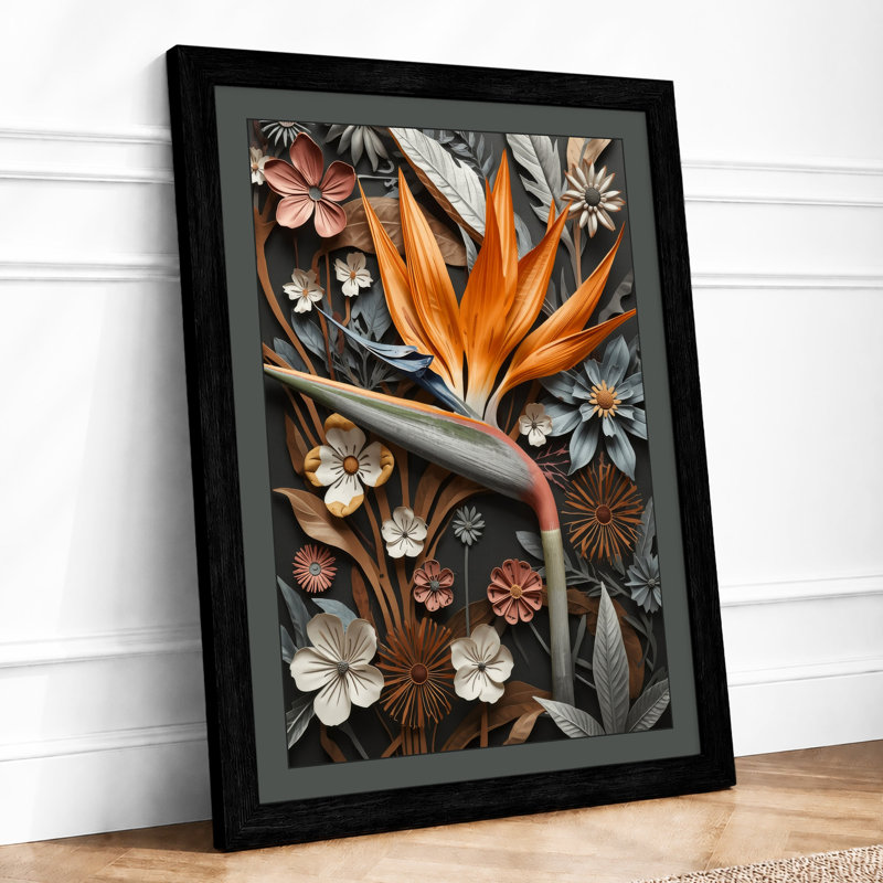Preserved Study Botanical - Framed Print, A1 - 84.1 x 59.4 cm, Black