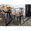 45cm H Slat Back Side Chair