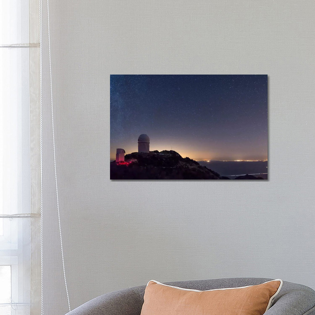 The Mayall Observatory At Kitt Peak On A Clear Starry Night by John Davis - Wrapped Canvas Print