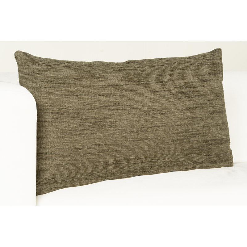 Coussin décoratif, Plumes, Vert, Carré 18 po
