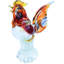Alfredo Barbini Murano Roaster Figurine