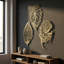 Ensemble d'art mural 3 feuilles en métal-69766770-69766768