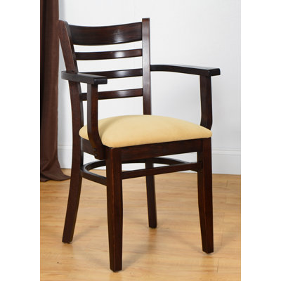 Littles 18'' H Upholstered Beech Arm Chair