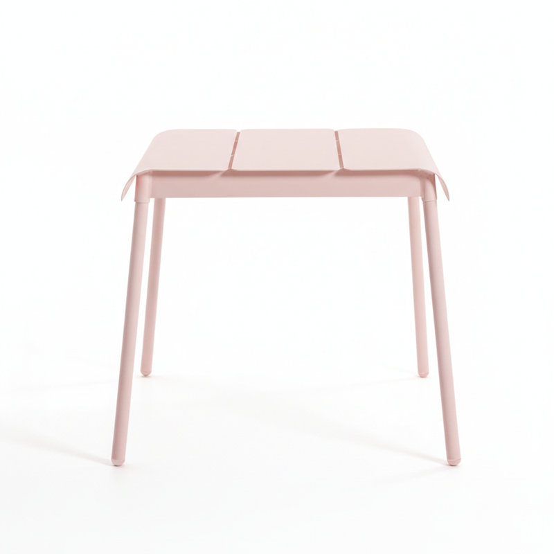 Table de salle à manger Corail, Rose pastel