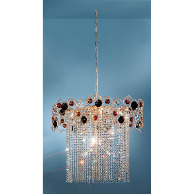 Foresta Colorita 10 - Light Glass Dimmable Tiered Chandelier