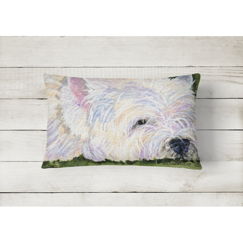 Coussin décoratif intérieur/extérieur westie