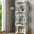 Modern White Bookshelf, 23.6 x 65.0 x 7.7 inches | 100% Melamine Coated Particle Board, Thickness: 0.7 inches | Numerous Shelves, Wall-Mountable, Additional Storage | Elegant Design for Home & Office Organization-844672922
