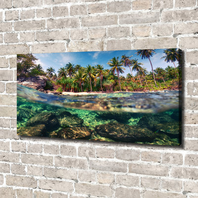 Tropical Beach - Wrapped Canvas Print