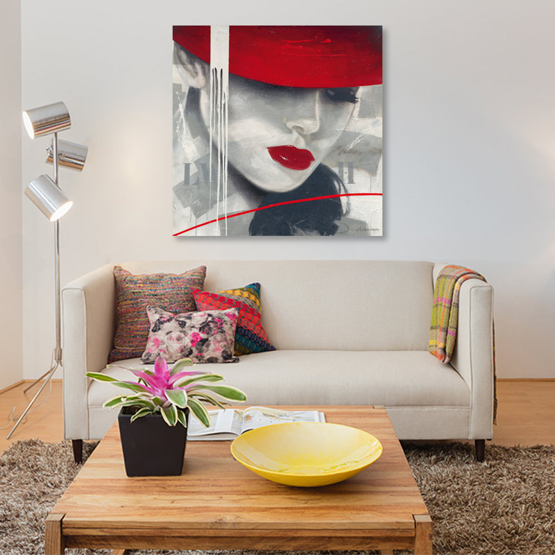 Glamorous I by Hans Jochem Bakker - Graphic Art on Canvas, Wrapped Canvas, 18" H x 18" W x 1.5" D