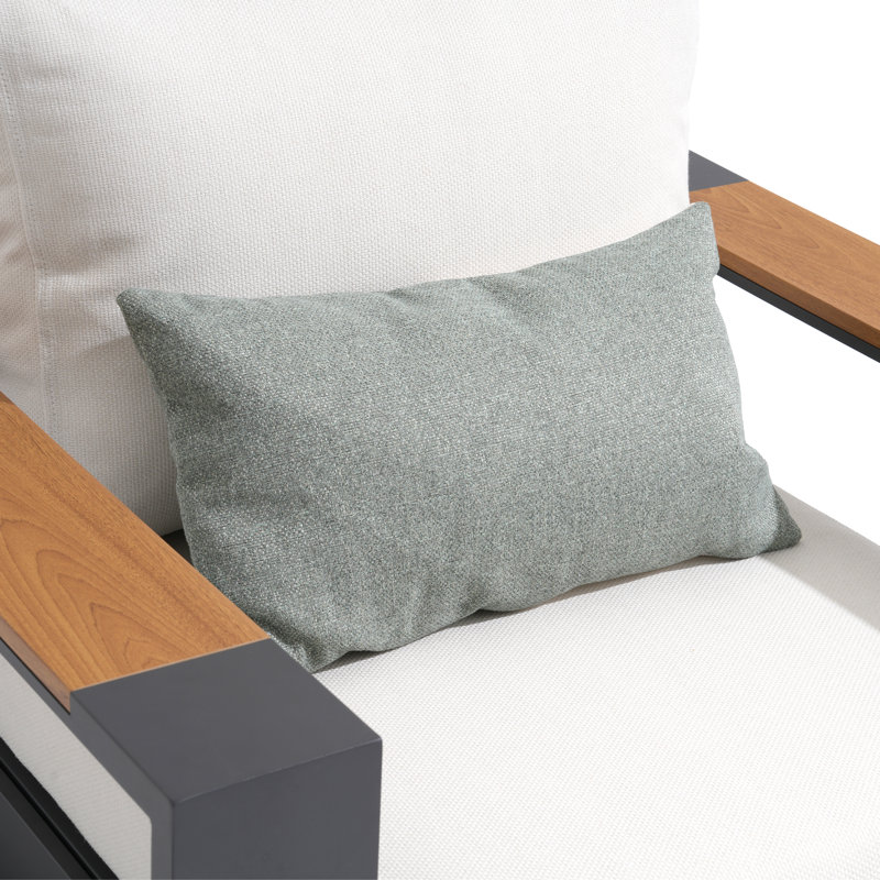 Outdoor Swivel Chairs, Gray Frame/ White Cushion
