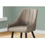 Chaise de salle à manger, ensemble de 2, côté, rembourré, cuisine, salle à manger, tissu métallique, contemporain, moderne
