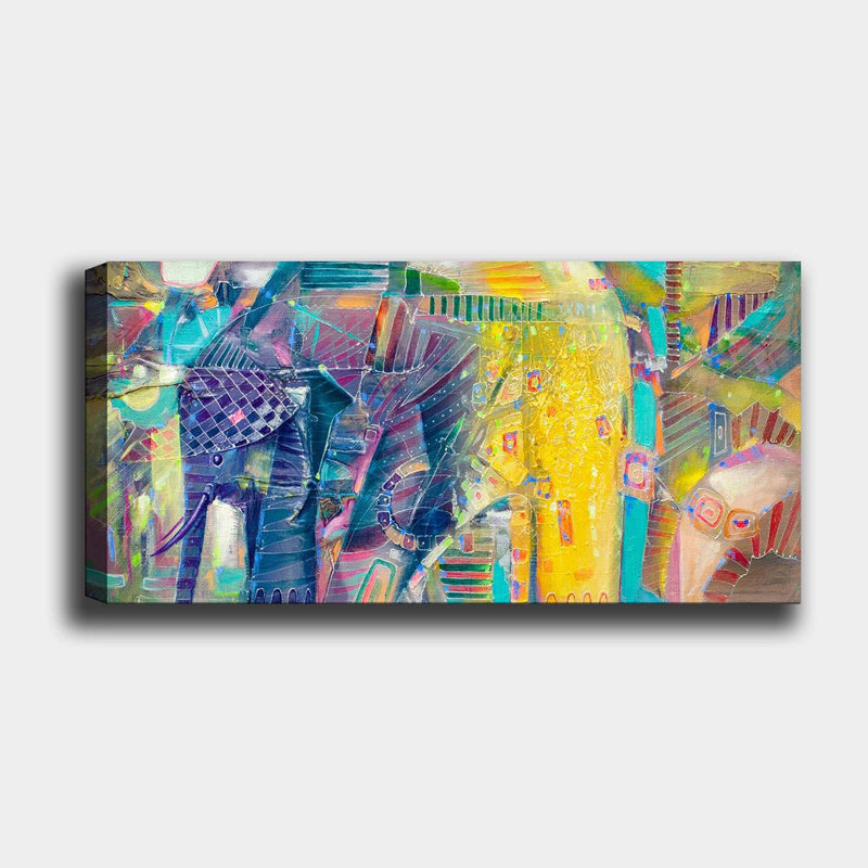 Superbe peinture sur toile décorative de 19,7 po x 47,2 po | 100% toile, cadre 100% bois (épaisseur: 1,2 po) | Idéal pour le salon, la chambre à coucher et le bureau | Couleurs éclatantes et conception unique