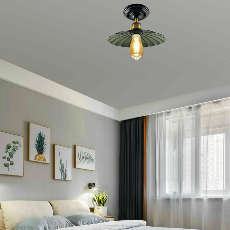 Kurth Semi Flush Mount, Black