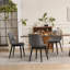 Ensemble de 4 chaises de salle à manger de cuisine moderne avec pieds en plastique-908876049