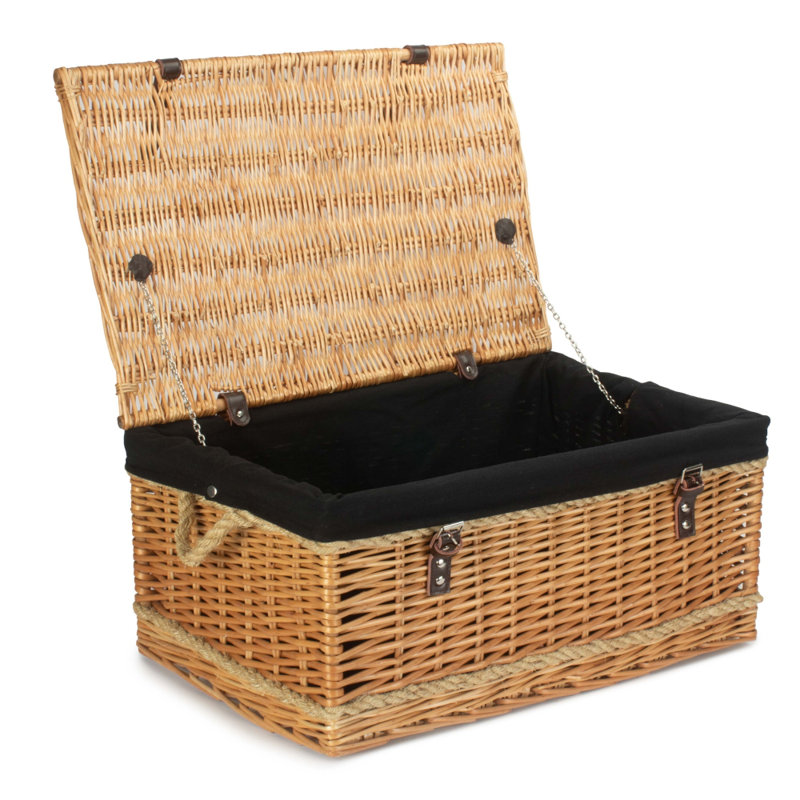Bay Isle Home Wilow Decorative Basket, 29" x 62" x 40", 7192, Black
