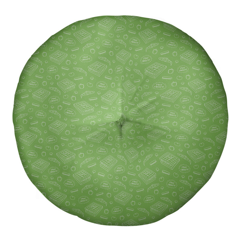 Coussin de sol Katelyn Elizabeth, 26 po x 26 po, Vert