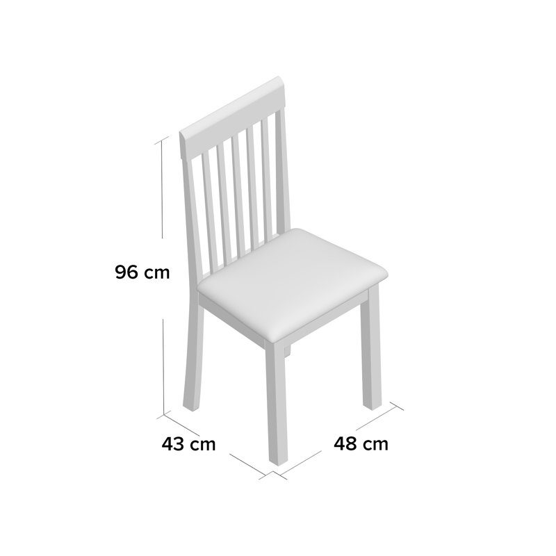 Lauretta Solid Wood Dining Chair, Oak