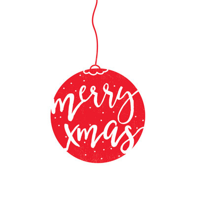 Merry Christmas Ornament Limerry - Wrapped Canvas Print