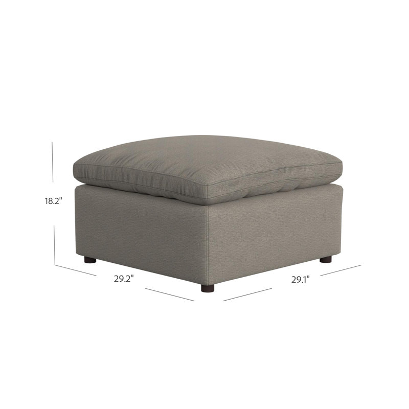 Aakiyah 29.1" Wide Square Standard Ottoman