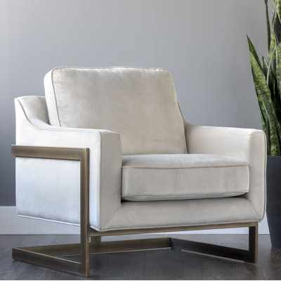 Vanessa Upholstered Armchair - Taupe
