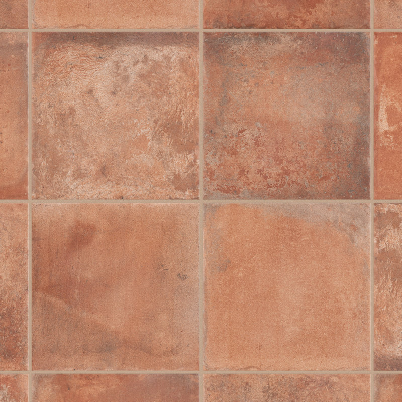 Americana Boston 9" x 9" Porcelain Stone Look Wall & Floor Tile, Brown