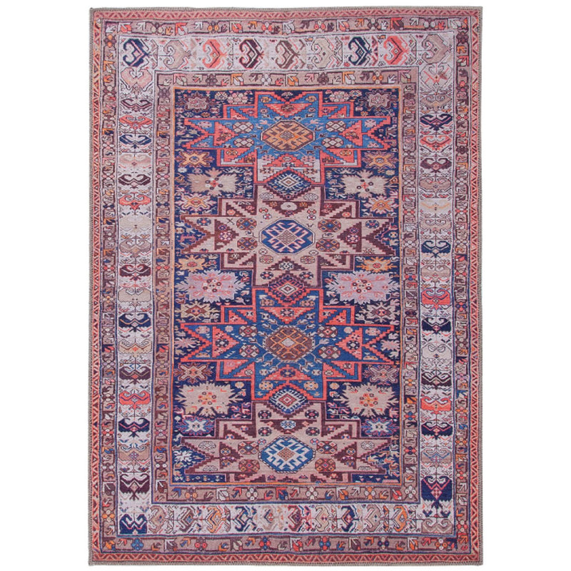Oasis E Tufted Red/Pink/Blue Rug, Rectangle 190 x 290cm
