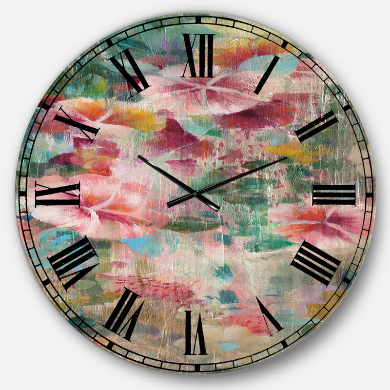 Horloge murale Flower Shower III, Surdimensionné