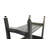 Coastal Vogue Harmony 30" Teak Shower Bench with Shelf Antique Gray Shower Bench for Inside Shower