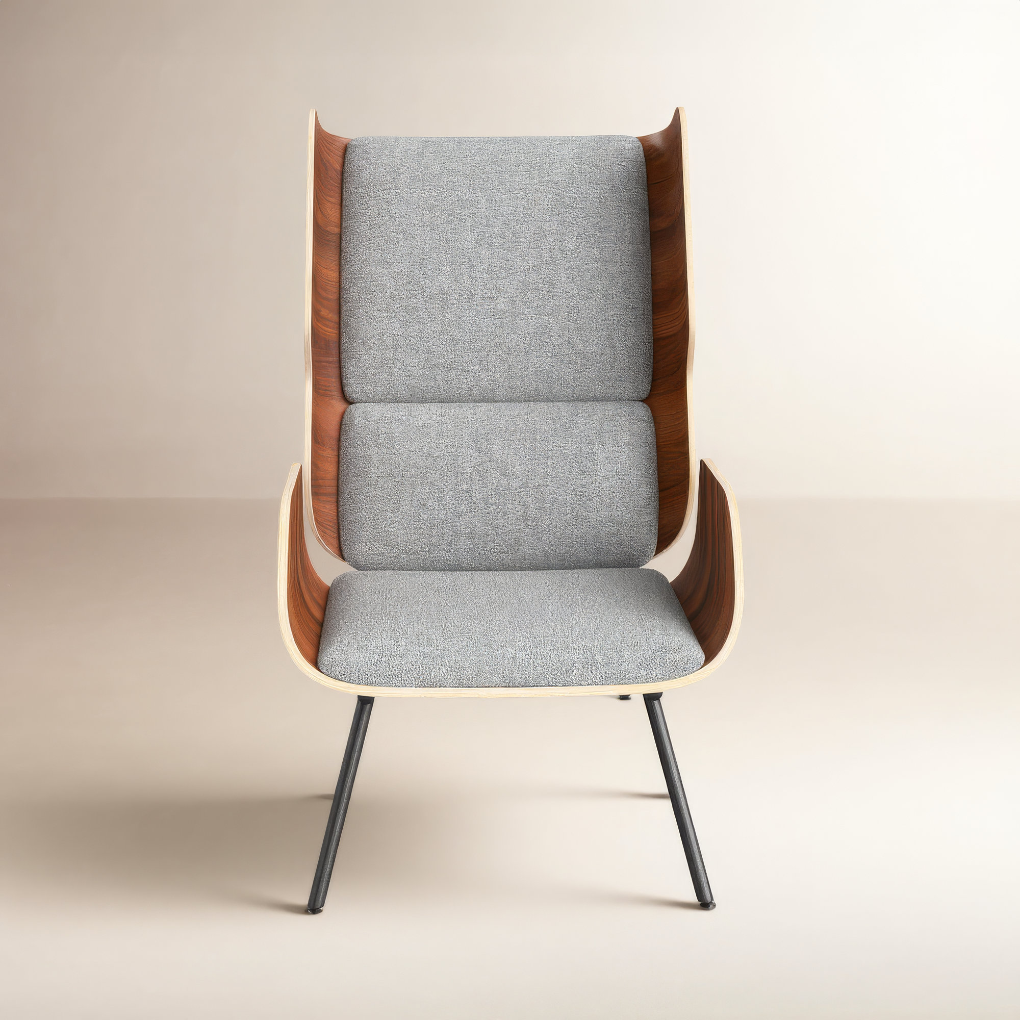 Elk Chair, White, Andorra Pewter Performance Basketweave