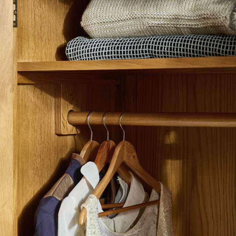 North Castle 2 Door Solid Wood Wardrobe