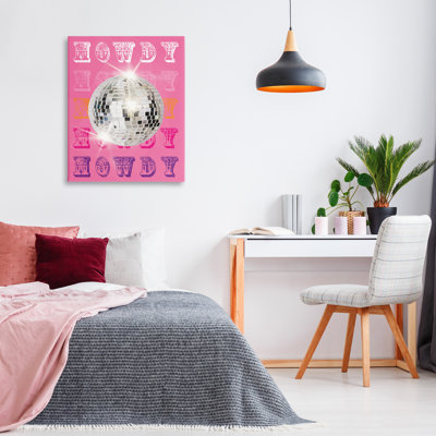 Toile Howdy Retro Disco Ball, design par Susan Arnot