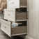 3 Drawer Display Case Curio Cabinet With Glass Doors