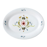 Scandinavian Floral Bone China Platter